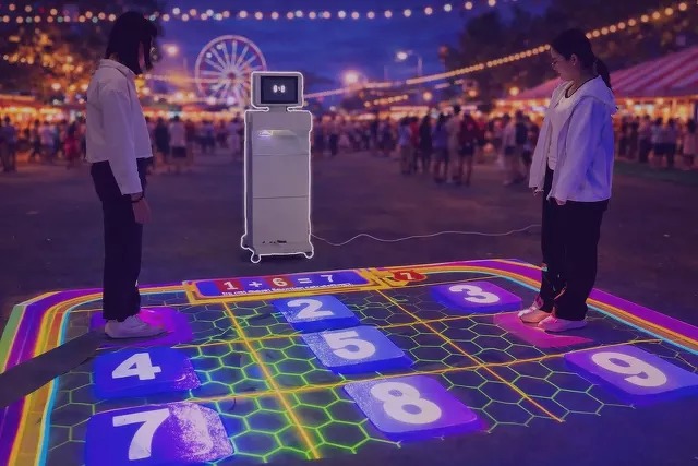 AR Motion interakt&iacute;v mozg&aacute;s t&aacute;nc reakci&oacute; rendezv&eacute;ny exp&oacute; c&eacute;ges l&aacute;tv&aacute;nyos j&aacute;t&eacute;k attrakci&oacute; &eacute;lm&eacute;ny k&ouml;z&ouml;ss&eacute;gi sz&oacute;rakoz&aacute;s stand kivt&iacute;t&eacute;s kiterjesztett val&oacute;s&aacute;g